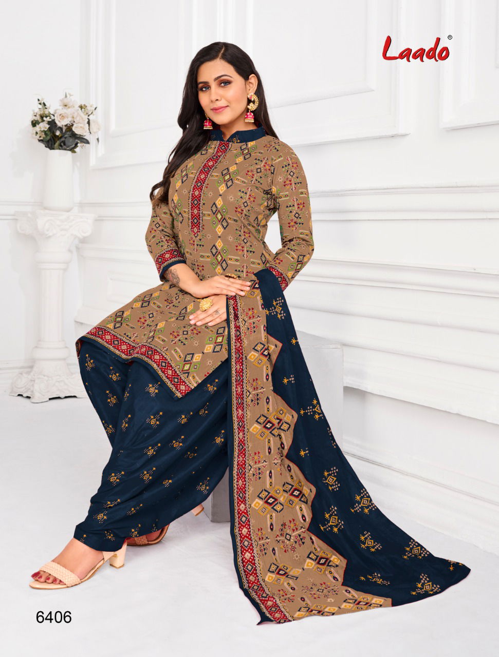 Laado 64 Cotton Printed Latest Designer Casual Wear Dress Material Collection